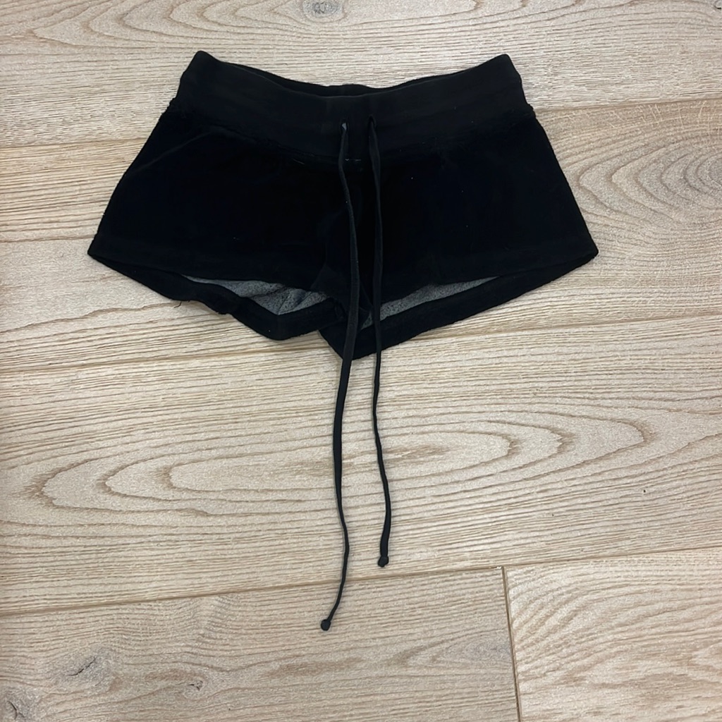 Black Solid Terry Short